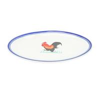 VILLCASE Plato de Pescado Esmaltado Vintage Diseño de Gallina