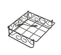 VILLCASE Servilletero de Mesa de Hierro Negro Decorativo y Ligero Diseño Único, Soporte para Pañuelos Adecuado para Escritorio y Cocina Moderna