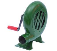 VILLCASE Soplador de Fuego Manual para Barbacoa, Ventilador Soplador para Exteriores, Verde, Hierro y Abs, Equivalente a 200w, Diseño de Manivela, para Viajar y Chimeneas de Barbacoa