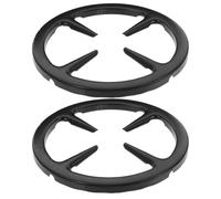 VILLCASE Soporte de Hierro para Estufa de Gas 2 Piezas Superficie Lisa y Rejilla Antideslizante Adecuado para Cocina y Preparación de Café en Casa
