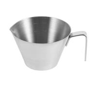 VILLCASE Taza Medidora de Acero Inoxidable con Escala para Espumar Leche y Servir Café, Portátil y Versátil Adecuado para Uso en Cocinas Domésticas