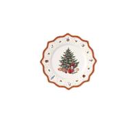 Villeroy & Boch 14-8585-2680 Plato de presentación Toy's Delight, para Navidad, 35 cm, Porcelana, Blanco/Multicolor