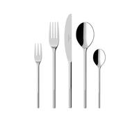 Villeroy & Boch - Afina set de cubiertos, 30 piezas, dimensiones: aprox. 44 x 29 x 6,5 cm, apta para lavavajillas, cubiertos de acero inoxidable pulido de alto brillo