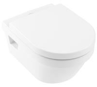 Villeroy & Boch Architectura Combi-Pack washdown WC DirectFlush (borde de descarga abierto) incl. asiento de WC con función de cierre suave, White Alpine, 5684HR01, Color: Blanco