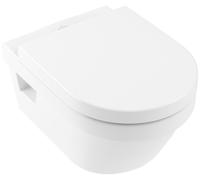 Villeroy & Boch Architectura Combi-Pack washdown WC DirectFlush (borde de descarga abierto) incl. asiento de WC con función de cierre suave, White Alpine, 5684HRR1, Color: Cerámica Blanca