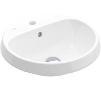 Villeroy & Boch Architectura lavabo 45x45 cm circular empotrado brillante 5A654501