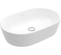 Villeroy & Boch Architectura lavabo 60x40 cm oval sobre encimera blanco brillante 5A266001