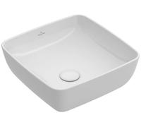 Villeroy & Boch Artis lavabo 41x41 cm cuadrada sobre encimera blanco brillante 41784101