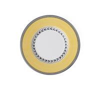 Villeroy & Boch Audun Fleur Plato para pan, 16 cm, Porcelana Premium, Blanco/Gris/Amarillo