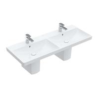 Villeroy & Boch Avento lavabo 120x47 cm rectangular clásico-para mueble-doble blanco mate 4A23CKRW