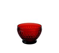 Villeroy & Boch Boston Coloured Tazón para postres, 430 mililitros, Cristal, Rojo