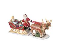 Villeroy & Boch - Christmas Toy's Figura Trineo, Figura Decorativa de Porcelana de Pasta Dura, para Velas de té, Multicolor, 36 x 14 x 17 cm