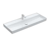 Villeroy & Boch Collaro - Lavabo de mueble 120x47 cm, sin rebosadero, orificio para el grifo, CeramicPlus, blanco alpino 4A33C2R1