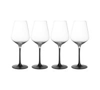 Villeroy & Boch Copas de vino blanco Manufacture Rock 38 cl Pack de 4 transparente-negro