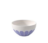 Villeroy & Boch - Fleur bleu bol para cereales azul, apto para lavavajillas y microondas, cuenco para muesli, yogur y aperitivos, bol pequeño para ramen con decoración de flores, porcelana Premium