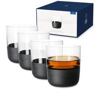 Villeroy & Boch – Vasos para whisky Manufacture Rock Old Fashioned 25 cl Set de 4 Transparentes