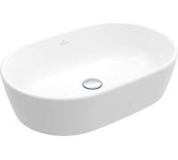 Villeroy & Boch, lavabo de encimera oval, modelo Architectura, 60 x 40 x 15,5 cm, con desbordamiento, sin pulir