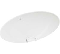Villeroy & Boch, lavabo encastrado de la colección Loop & Friends, forma ovalada, 50,5 x 36 cm, sin desbordador