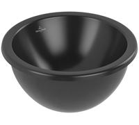 Villeroy & Boch Loop & Friends lavabo 33x33 cm circular bajo encimera negro mate 4A5100R7