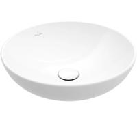 Villeroy & Boch Loop & Friends lavabo 42x42 cm circular sobre encimera blanco brillante 4A4600R1