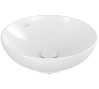 Villeroy & Boch Loop & Friends lavabo 42x42 cm circular sobre encimera blanco brillante 4A460101