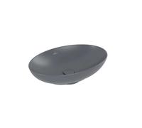 Villeroy & Boch Loop&Friends - Lavabo sobre encimera, 62x42 cm, con rebosadero, CeramicPlus, Graphite 4A4800i4