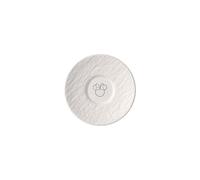 Villeroy & Boch Manufacture Rock blanc - Mickey Mouse - Plato para taza de espresso, blanco, para lavavajillas y microondas, acabado de pizarra y decoración de Disney Mickey Mouse en tiza