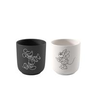 Villeroy & Boch – Set 2 tazas café Manufacture Rock Mickey Mouse, blanco/negro, microondas