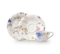 Villeroy & Boch - Mariefleur Servicio de Café 18 Piezas Multicolor, Apto para Lavavajillas, Apto para Microondas, Juego de Café, Juego Tazas de Café con Plato, Porcelana Premium