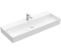 Villeroy & Boch Memento 2.0 - Lavabo de mueble 120x47 cm, con rebosadero, orificio para el grifo, blanco alpino 4A22CL01