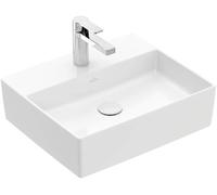 Villeroy & Boch Memento 2.0: Lavabo de encimera de 50 cm con orificio para grifo, sin desbordamiento