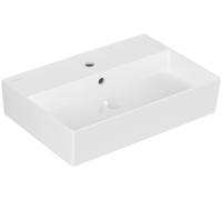 Villeroy & Boch Memento 2.0 lavabo mural, 1 agujero para grifo, con rebosadero, sin pulir, 600x420mm, 4A226001, Color: blanco-alpino