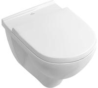 Villeroy & Boch O.novo - Conjunto de inodoro suspendido con asiento, 360x560 mm, Combi-Pack, con CeramicPlus 5660H1R1