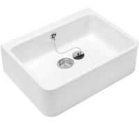 Villeroy & Boch O.novo - Fregadero de cerámica sobre encimera, 60x50 cm, blanco alpino 63220001