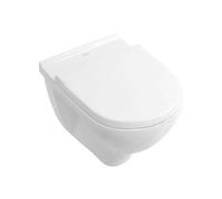 Villeroy & Boch Conjunto combi-pack O.Novo 5660HR01 con tapa, suspendido, sin reborde, blanco