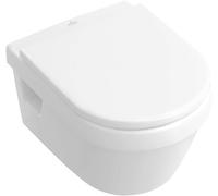 Villeroy & Boch Omnia Architectura - Inodoro suspendido con asiento Combi-Pack, 370 mm x 530 mm, blanco - Combi-Pack 5684H101