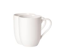 Villeroy & Boch For Me - Tazas de café, Juego de 2 piezas, 370 ml, porcelana premium, color blanco