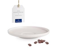 Villeroy & Boch - Platillo de café Afina de porcelana premium, posavasos para tazas de café, fabricado en Alemania, apto para lavavajillas y microondas, apilable, blanco