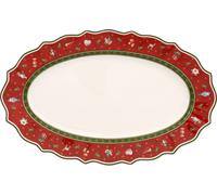 Villeroy & Boch, plato de servir "Toy's Delight", tamaño mediano, porcelana premium, rojo y blanco, referencia 1485852920