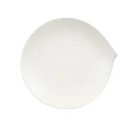 Villeroy & Boch Flow Plato de desayuno, Porcelana Premium, Blanco, 23 x 22 cm