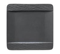 Villeroy & Boch Plato Manufacture Rock cuadrado Porcelana premium 28x28 cm negro