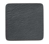 Villeroy & Boch Plato Manufacture Rock 32x32 cm negro