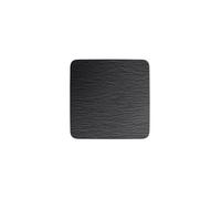 VILLEROY & BOCH Servierplatte quadratisch Gourmet Manufacture Rock 32,5x32,5cm negro
