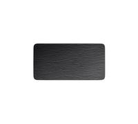 Villeroy & Boch Fuente de servir Manufacture Rock Porcelana Premium 18x35 cm Negro