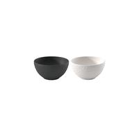 Villeroy & Boch Set 2 tazones Manufacture Rock Mickey Mouse 430 ml blanco y negro apto lavavajillas