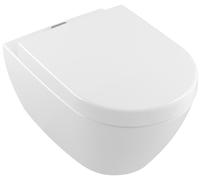 Inodoro lavable Subway 2.0 de Villeroy & Boch, Ovale, salida horizontal, DirectFlush/ViFresh, 370x560x365mm, 5614A1T2, Color: Blanco Alpine AntiBac Ceramic Plus