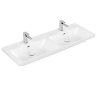 Villeroy & Boch Subway 3.0 lavabo 130x47 cm rectangular clásico-doble blanco brillante 4A71D5R1
