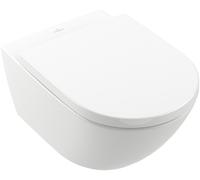 Villeroy & Boch Subway 3.0 conjunto taza de inodoro + tapa suspendido sin reborde blanco brillante 4670TS01
