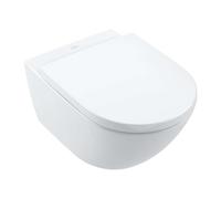 Villeroy & Boch Subway 3.0 conjunto taza de inodoro + tapa suspendido sin reborde blanco 4670TSR1