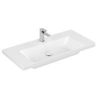 Villeroy & Boch Subway 3.0 lavabo 100x47 cm rectangular clásico-para mueble blanco brillante 4A70A301